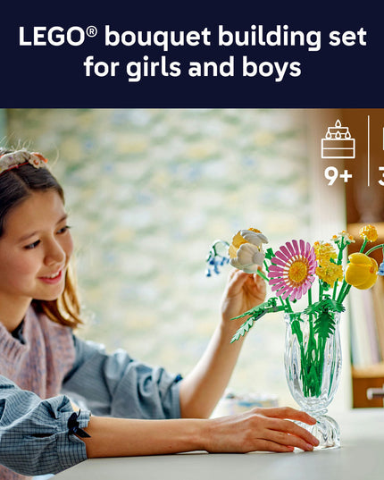 LEGO® Botanicals Petite Sunny Bouquet Flower Decor Set for Kids 10347