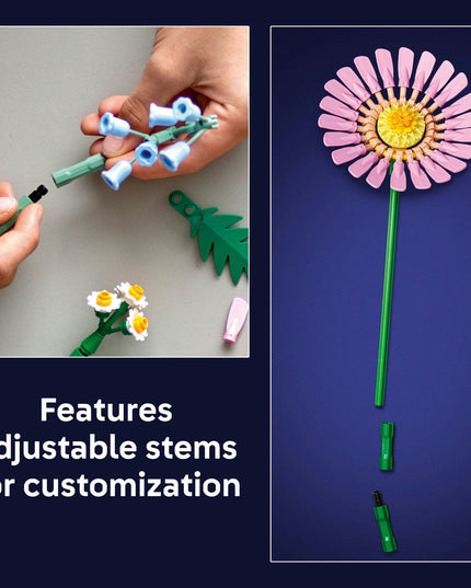 LEGO® Botanicals Petite Sunny Bouquet Flower Decor Set for Kids 10347