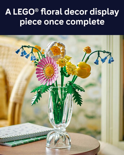 LEGO® Botanicals Petite Sunny Bouquet Flower Decor Set for Kids 10347