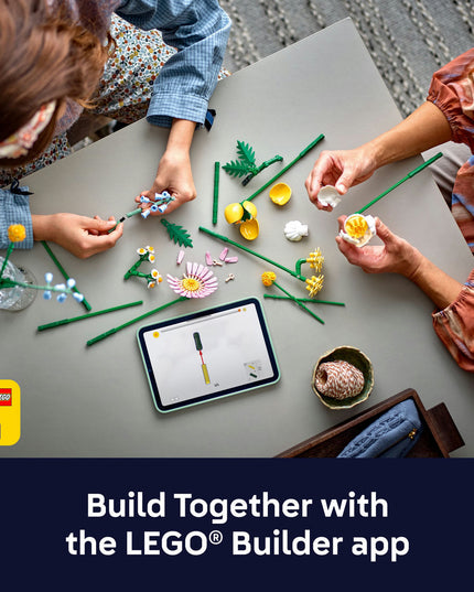 LEGO® Botanicals Petite Sunny Bouquet Flower Decor Set for Kids 10347