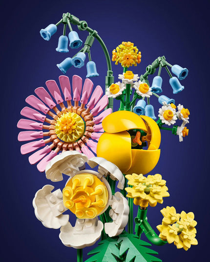 LEGO® Botanicals Petite Sunny Bouquet Flower Decor Set for Kids 10347