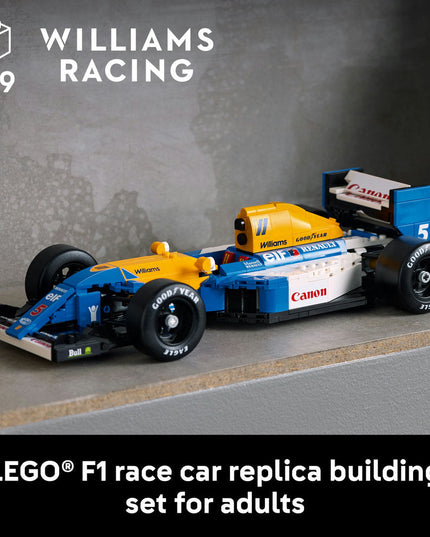 LEGO® ICONS Williams Racing FW14B & Nigel Mansell Home Office Desk Decor 10353