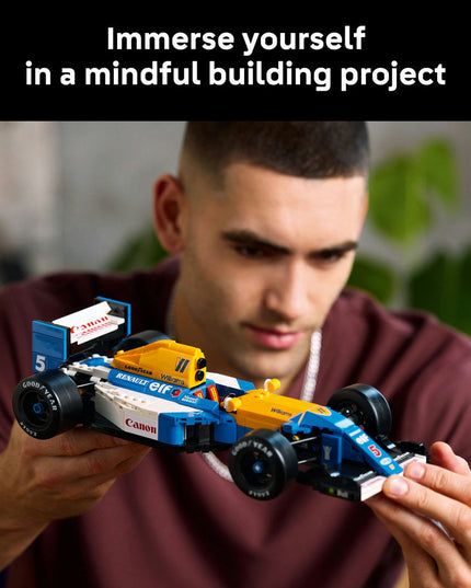 LEGO® ICONS Williams Racing FW14B & Nigel Mansell Home Office Desk Decor 10353