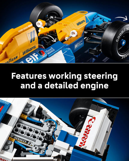 LEGO® ICONS Williams Racing FW14B & Nigel Mansell Home Office Desk Decor 10353