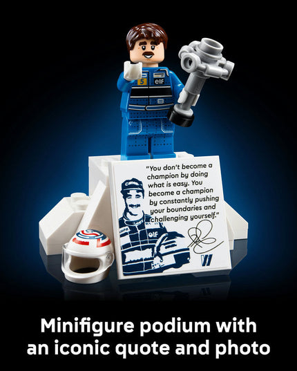 LEGO® ICONS Williams Racing FW14B & Nigel Mansell Home Office Desk Decor 10353