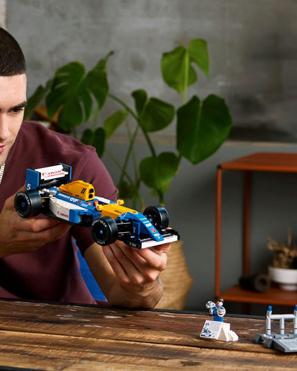 LEGO® ICONS Williams Racing FW14B & Nigel Mansell Home Office Desk Decor 10353