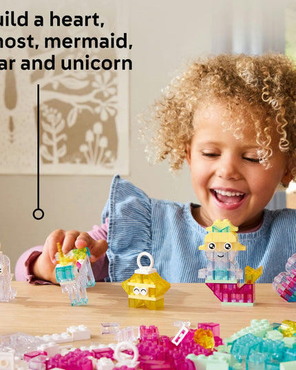 LEGO® Classic Magical Transparent Box, Colorful Building Bricks Toy 11040