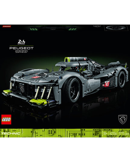 LEGO® Technic PEUGEOT 9X8 24H Le Mans Hybrid Hypercar Collectible Building Kit 42156