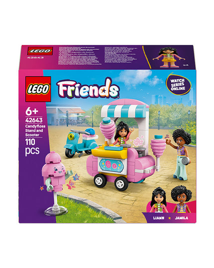 LEGO® Friends Candyfloss Stand and Scooter Toy Pretend-Play Set 42643