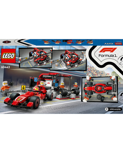 LEGO® City F1 Pit Stop & Pit Crew with Ferrari Car Toy 60443