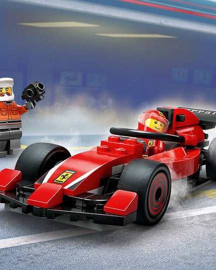 LEGO® City F1 Pit Stop & Pit Crew with Ferrari Car Toy 60443