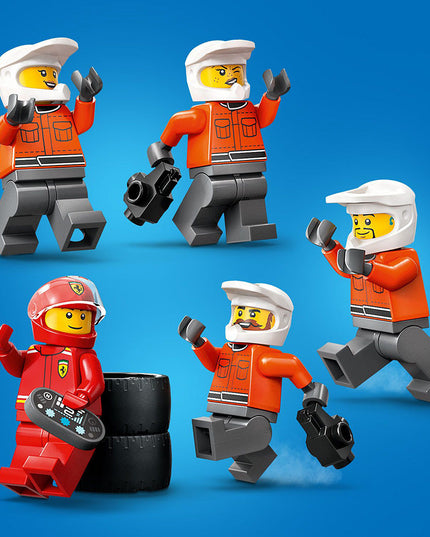 LEGO® City F1 Pit Stop & Pit Crew with Ferrari Car Toy 60443