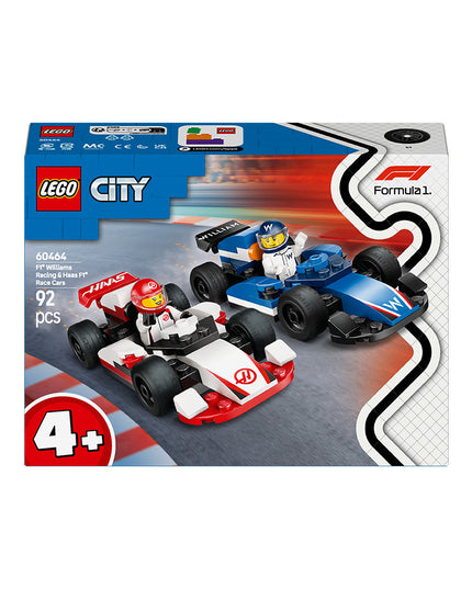 LEGO® City F1 Williams Racing & Haas F1 Race Cars Set 60464