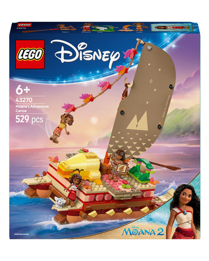 LEGO® | Disney Princess™ Moana’s Adventure Canoe Building Toy 43270