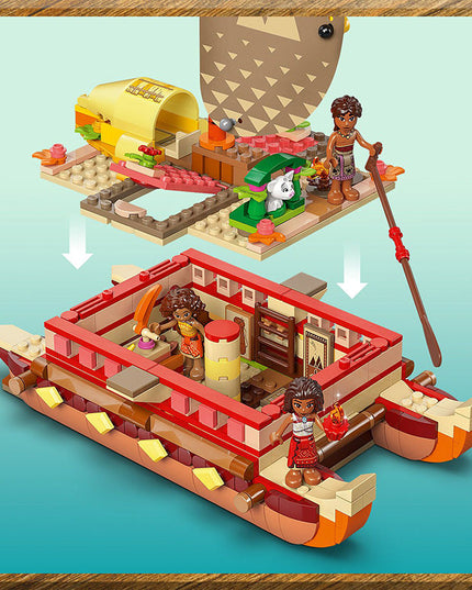 LEGO® | Disney Princess™ Moana’s Adventure Canoe Building Toy 43270