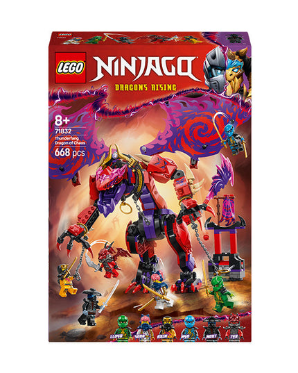 LEGO® NINJAGO® Thunderfang Dragon of Chaos Ninja Toy Set 71832