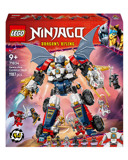 LEGO® NINJAGO® 4in1 Zane’s Ultra Combiner Mech Ninja Toy 71834
