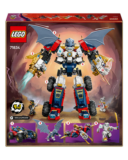 LEGO® NINJAGO® 4in1 Zane’s Ultra Combiner Mech Ninja Toy 71834