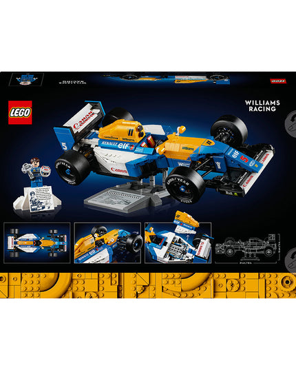 LEGO® ICONS Williams Racing FW14B & Nigel Mansell Home Office Desk Decor 10353