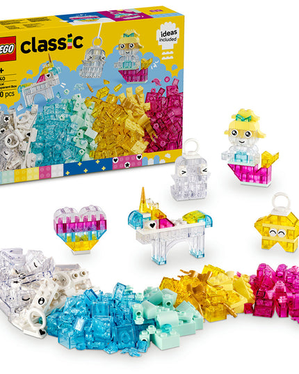 LEGO® Classic Magical Transparent Box, Colorful Building Bricks Toy 11040