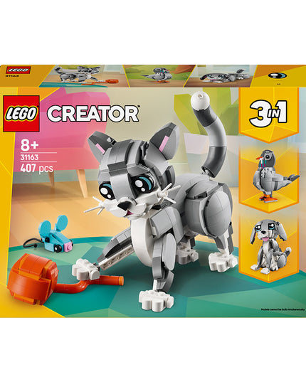LEGO® Creator 3in1 Playful Cat Figure, Toy Animal Set 31163