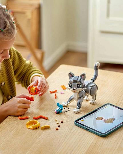 LEGO® Creator 3in1 Playful Cat Figure, Toy Animal Set 31163