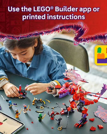 LEGO® NINJAGO® Thunderfang Dragon of Chaos Ninja Toy Set 71832