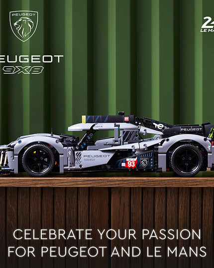 LEGO® Technic PEUGEOT 9X8 24H Le Mans Hybrid Hypercar Collectible Building Kit 42156