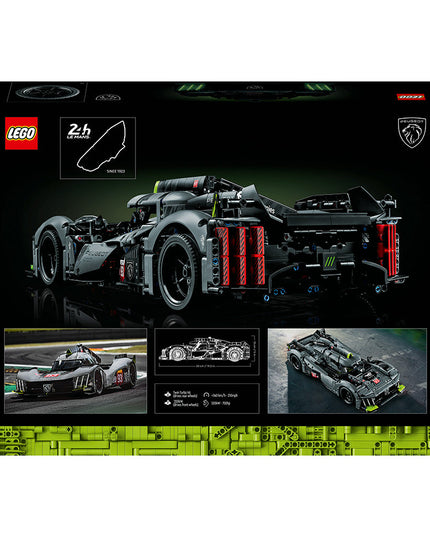 LEGO® Technic PEUGEOT 9X8 24H Le Mans Hybrid Hypercar Collectible Building Kit 42156