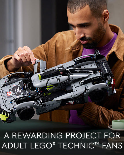 LEGO® Technic PEUGEOT 9X8 24H Le Mans Hybrid Hypercar Collectible Building Kit 42156