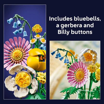 LEGO¬Æ Botanicals Petite Sunny Bouquet Flower Decor Set for Kids 10347