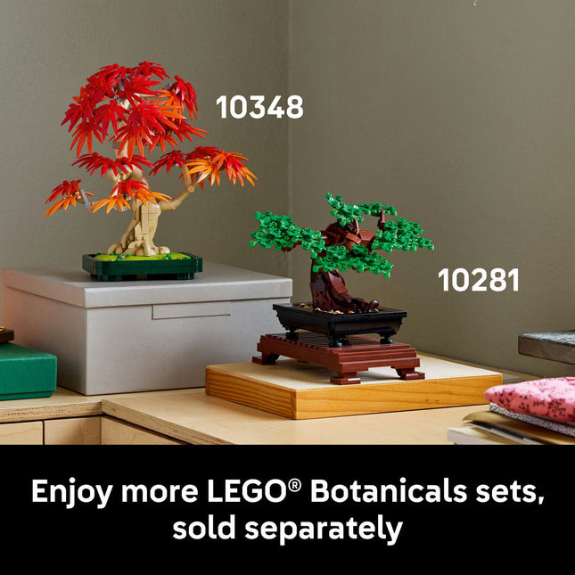 LEGO® Botanicals Japanese Red Maple Bonsai Tree Plant Decor 10348