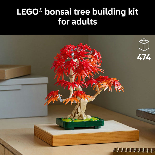 LEGO® Botanicals Japanese Red Maple Bonsai Tree Plant Decor 10348