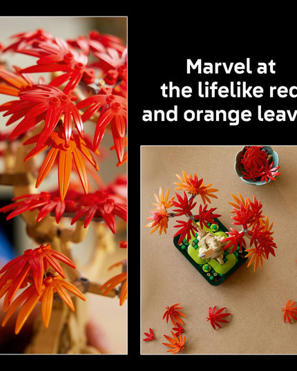 LEGO® Botanicals Japanese Red Maple Bonsai Tree Plant Decor 10348