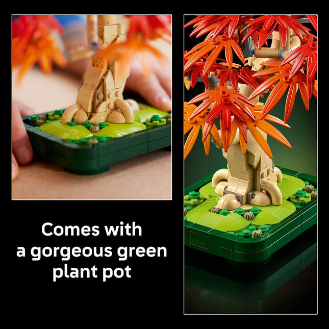 LEGO® Botanicals Japanese Red Maple Bonsai Tree Plant Decor 10348