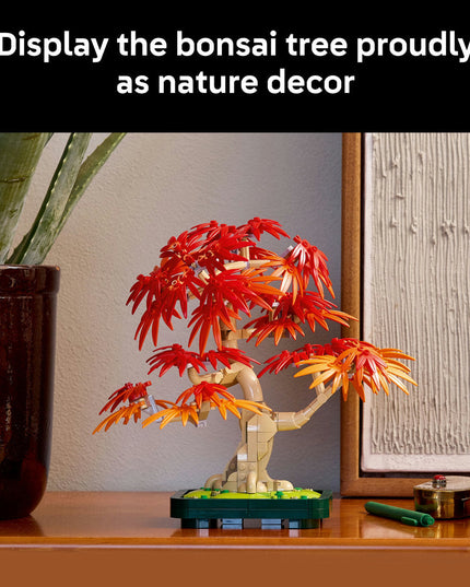 LEGO® Botanicals Japanese Red Maple Bonsai Tree Plant Decor 10348