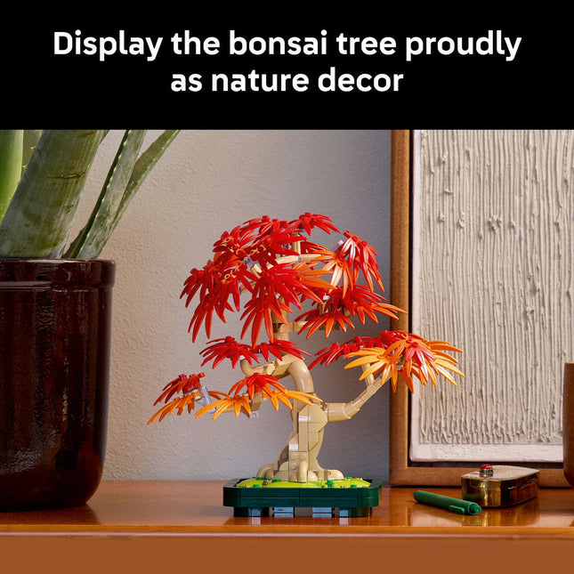 LEGO® Botanicals Japanese Red Maple Bonsai Tree Plant Decor 10348