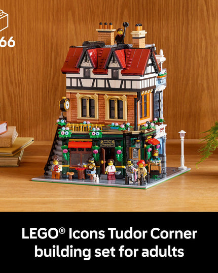LEGO® Icons Tudor Corner Model Building Kit for Adults 10350