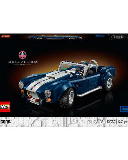 LEGO® ICONS Shelby Cobra 427 S/C Collectible Model Car Kit for Adults 10357