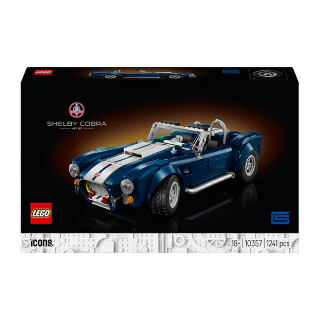LEGO® ICONS Shelby Cobra 427 S/C Collectible Model Car Kit for Adults 10357