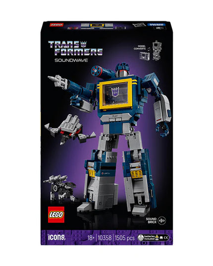 LEGO® Icons Transformers: Soundwave Model Kit Building Set for Adults 10358