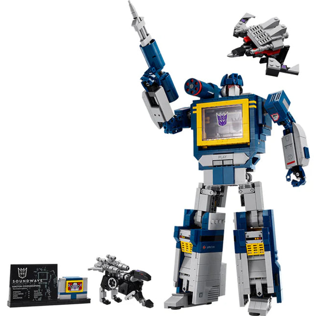 LEGO® Icons Transformers: Soundwave Model Kit Building Set for Adults 10358