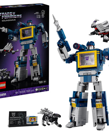 LEGO® Icons Transformers: Soundwave Model Kit Building Set for Adults 10358