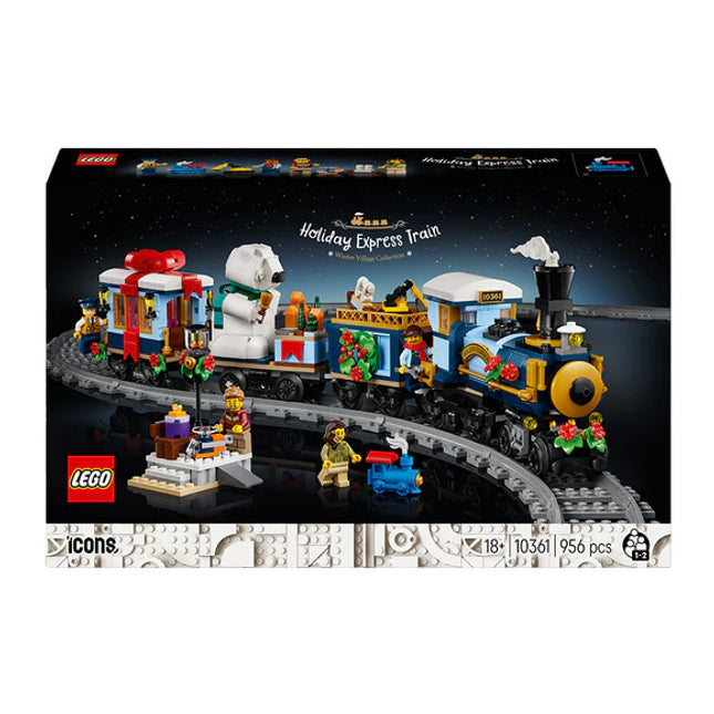LEGO® ICONS Holiday Express Train Model Building Set for Adults 10361