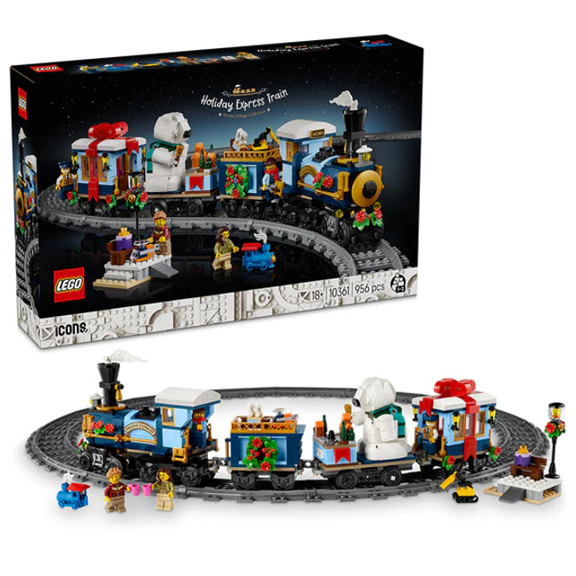 LEGO® ICONS Holiday Express Train Model Building Set for Adults 10361
