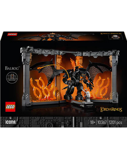 LEGO® Icons The Lord of the Rings: Balrog™ Book Nook Bookshelf Decor Kit 10367