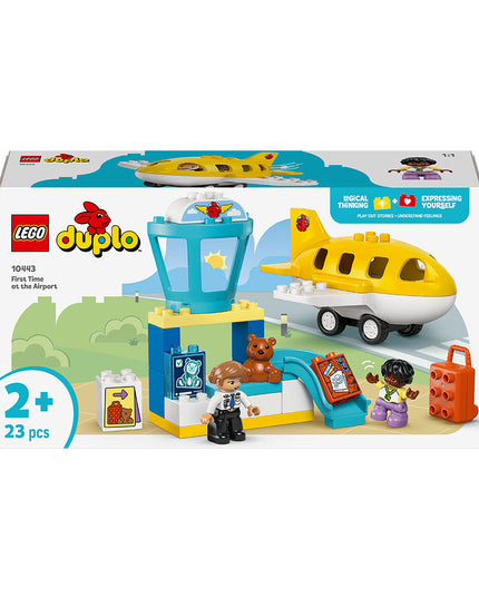 LEGO® DUPLO® Town First Time at the Airport Building Toy for Pretend Play 10443