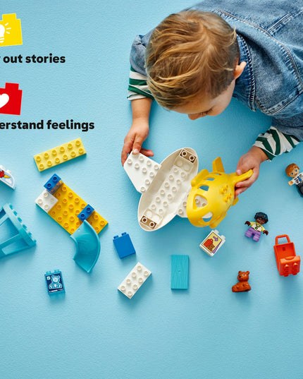 LEGO® DUPLO® Town First Time at the Airport Building Toy for Pretend Play 10443