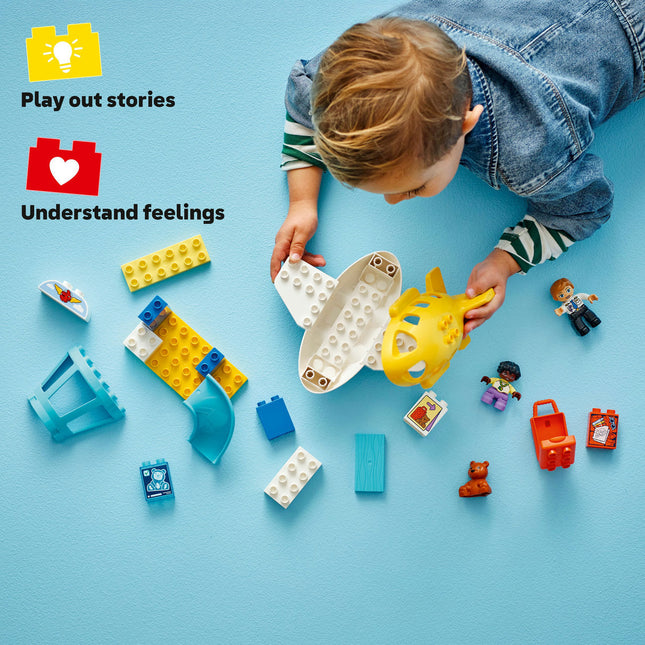 LEGO® DUPLO® Town First Time at the Airport Building Toy for Pretend Play 10443