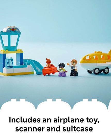 LEGO® DUPLO® Town First Time at the Airport Building Toy for Pretend Play 10443